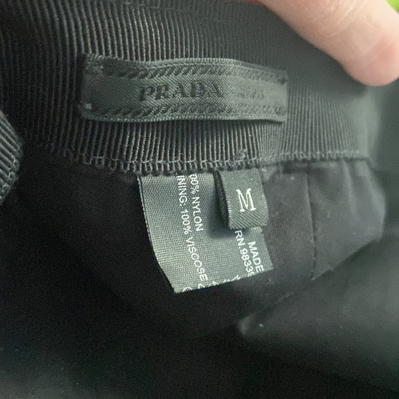 EUC PRADA HAT BALL CAP SIZE MED BLACK WITH LOGO WORN 2X BRIEFLY - Picture 7 of 14